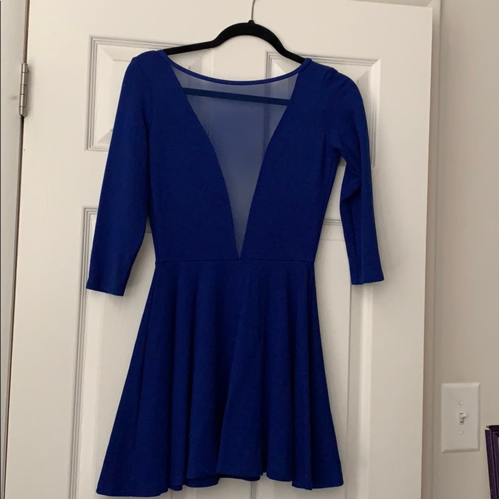 Royal Blue Skater Dress